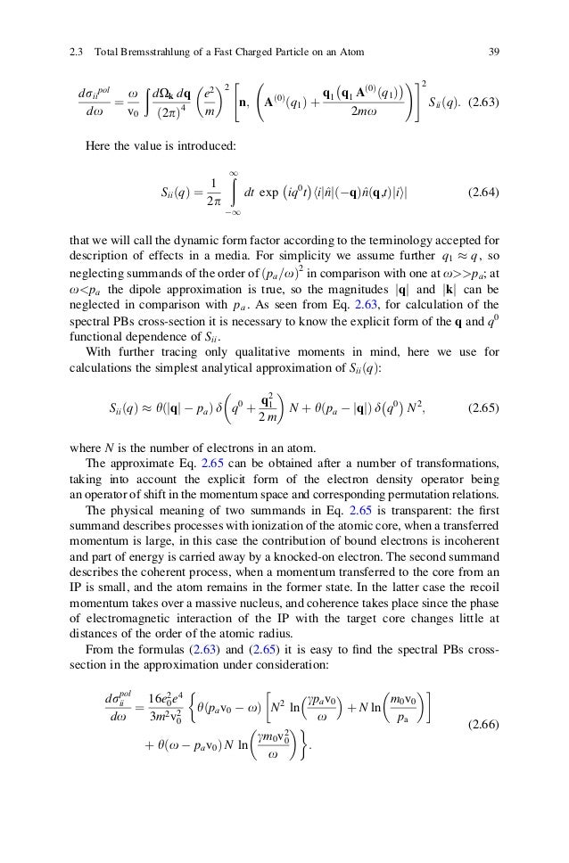 Polarization Bremsstrahlung On Atoms Plasmas Nanostructures And Sol