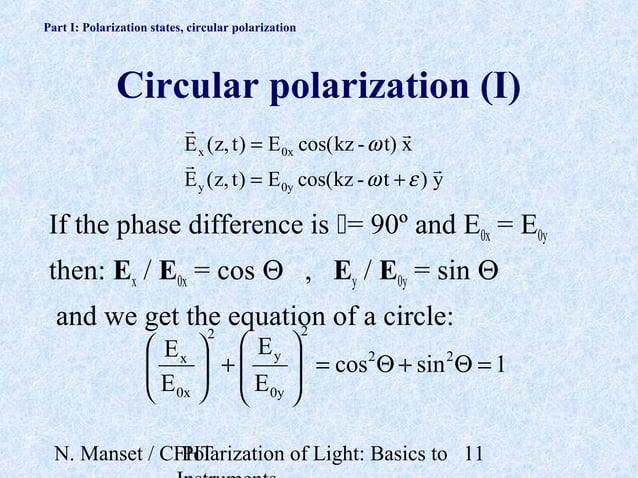 Polarization Math Polarization light introduction | PPT