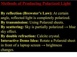 Polarization of light waves and applications.pptx