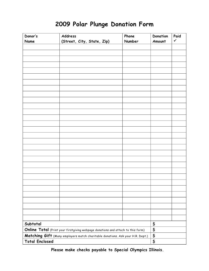 donations sheet template tirevi fontanacountryinn com donation sheet template