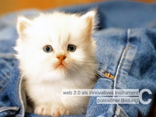 politischer BildungC 
web 2.0 als innovatives Instrument 
 