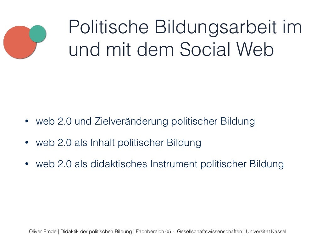 Politische Bildung und Web 2.0