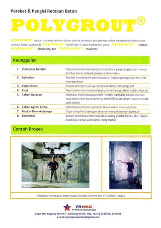 Polimer untuk bahan material konstruksi | PDF