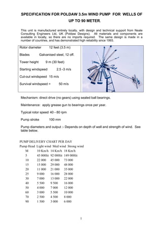 Poldaw specifications | PDF