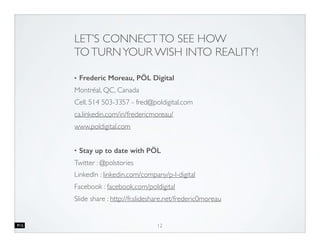 FOUNDATIONS OF BUSINESS AGILITY
12
Vision
Collaboration Anticipation
Fast
Cost-effective
Value creation driven
Total satisfaction
Iterations
 