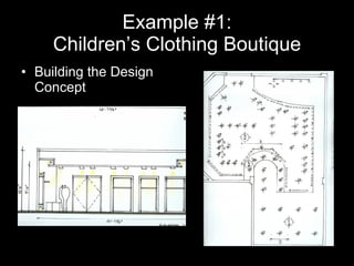Example #1: Children’s Clothing Boutique Building the Design Concept 