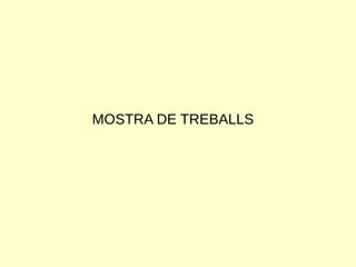 MOSTRA DE TREBALLS
 