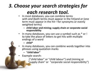 The Librarian’s Favorites
• Scholarly articles
– Worldwide Political Science Abstracts
– all ProQuest databases
– all EBSCOhost databases
– Melvyl
• News
– Access World News
– LexisNexis
– Factiva
• Reports
– Google Custom Search engines (for IGOs, NGOs, think
tanks, government information from around the world)
 