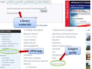 Library materialsSubject guideVPN help