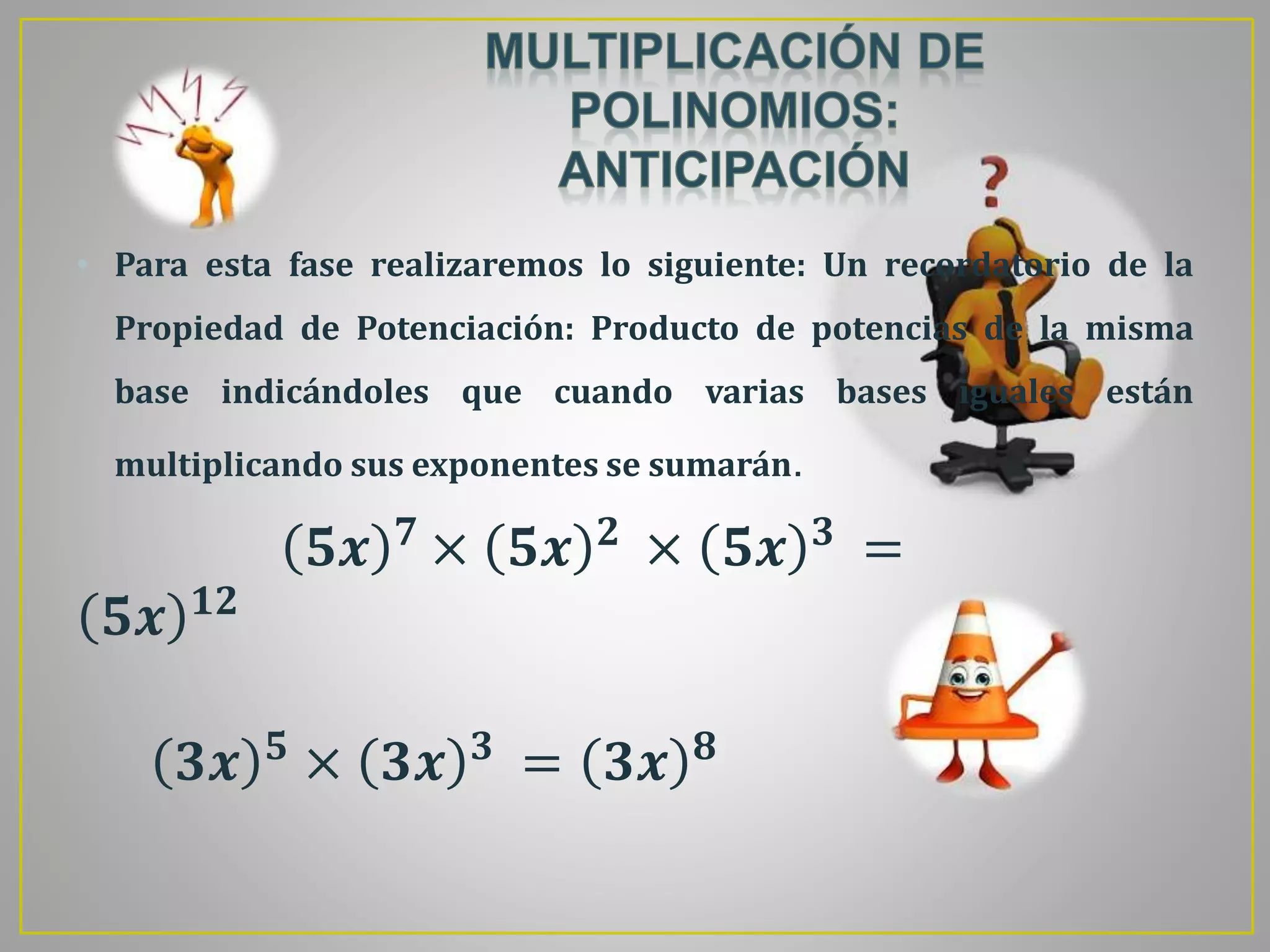 Multiplicación de polinomios | PPT