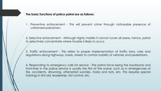 Selective Patrolling Criminology Police-Planning-Chapter-2-and-3.pptx. | PPTX