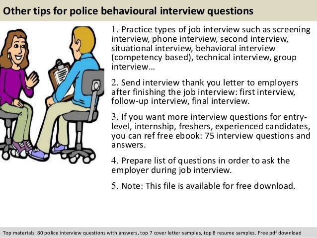 police behavioural interview questions behavioural interview questions