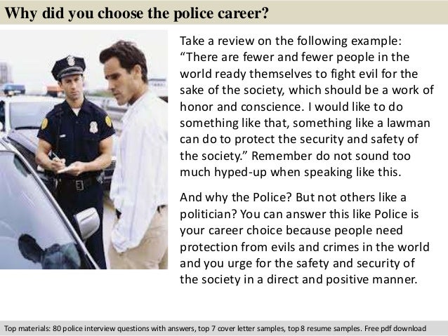 police officer questions