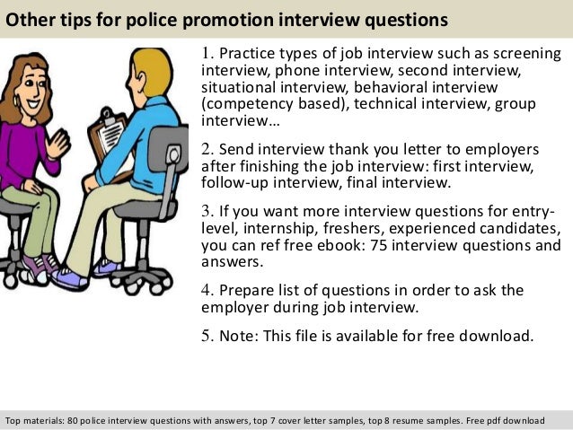 interview questions for promotion