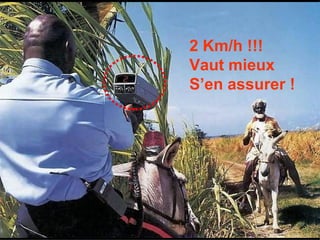 2 Km/h !!! Vaut mieux S’en assurer !  