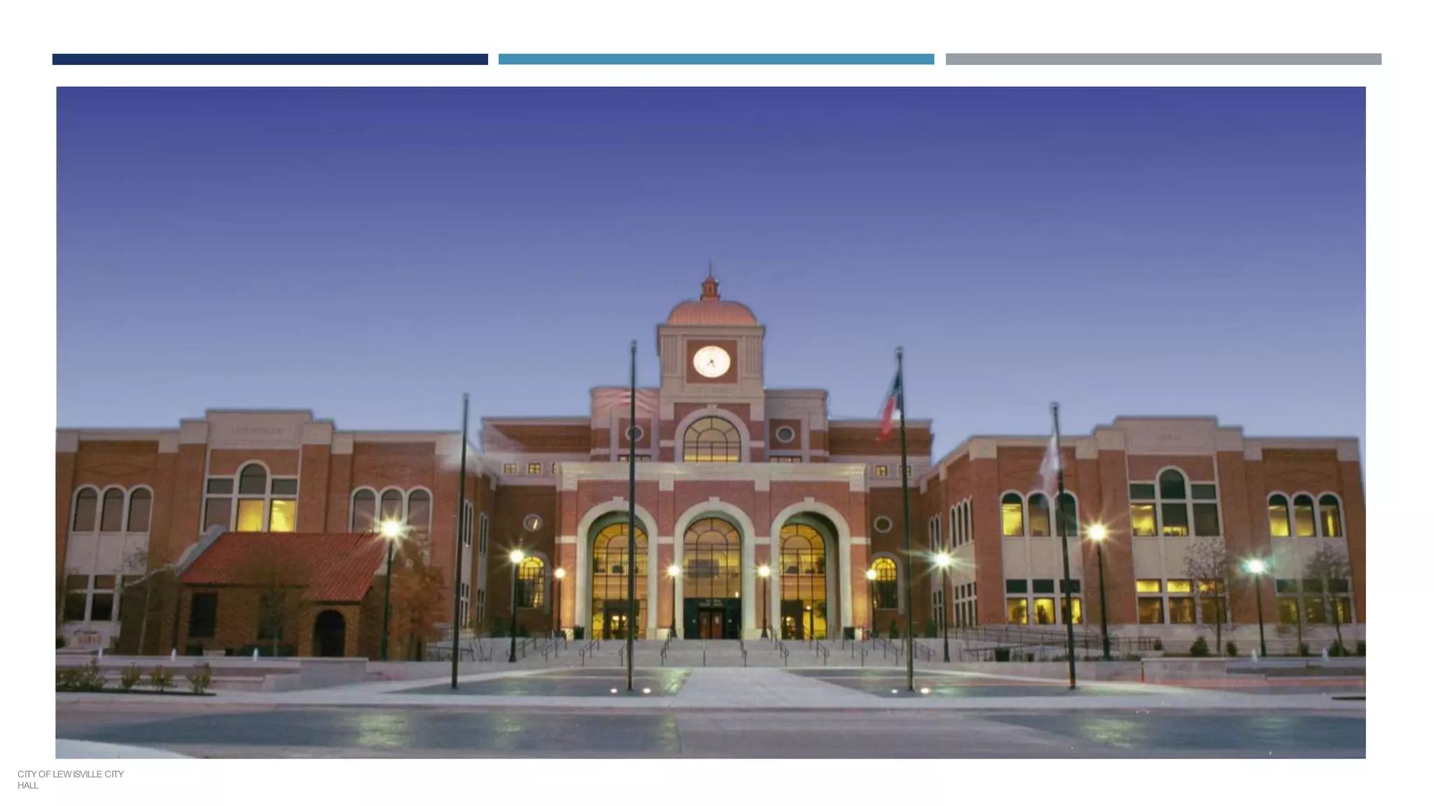 CITYOF LEWISVILLE CITY
HALL
 