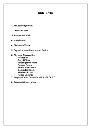 Police Station Report