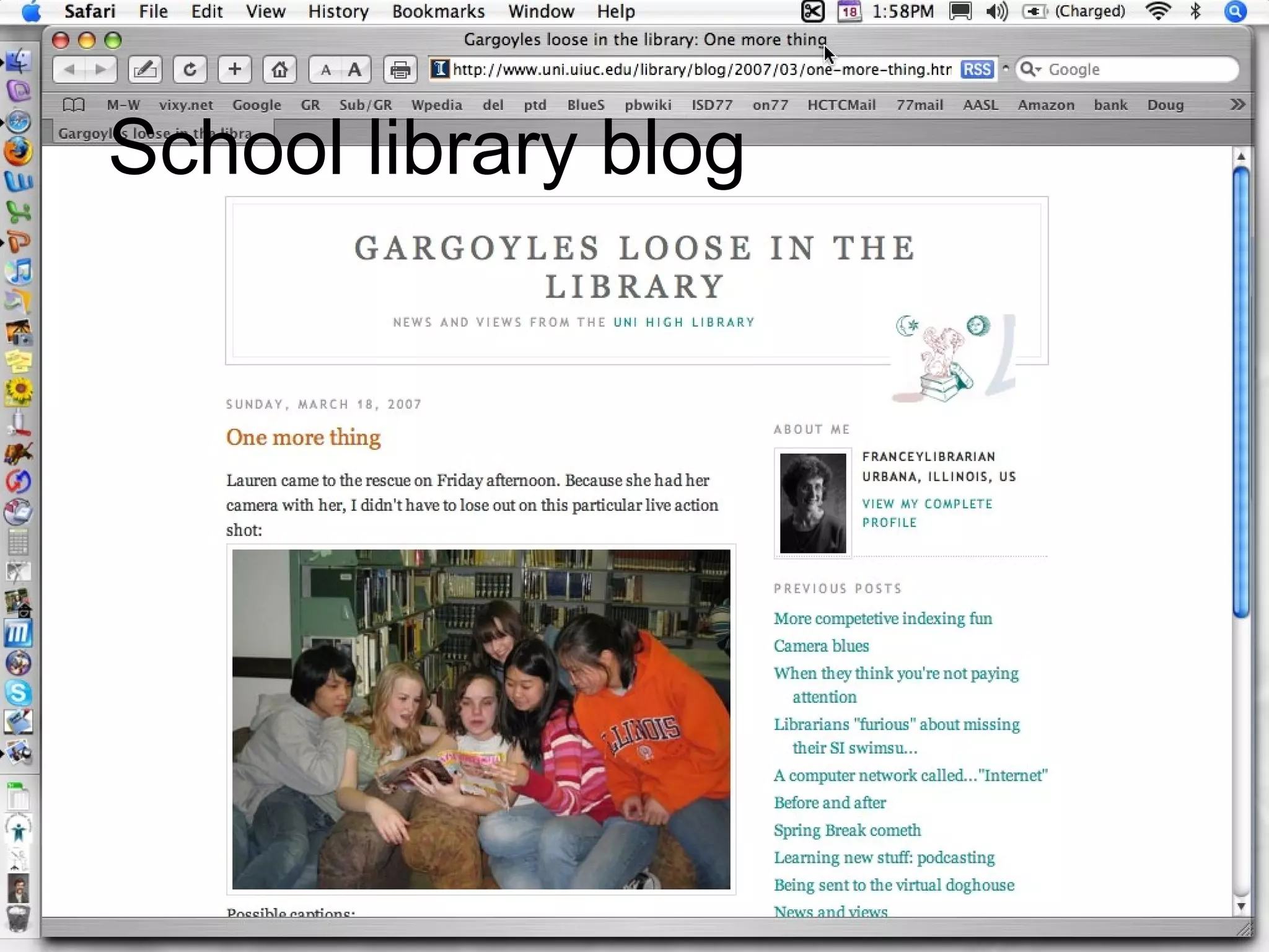 School library blog 