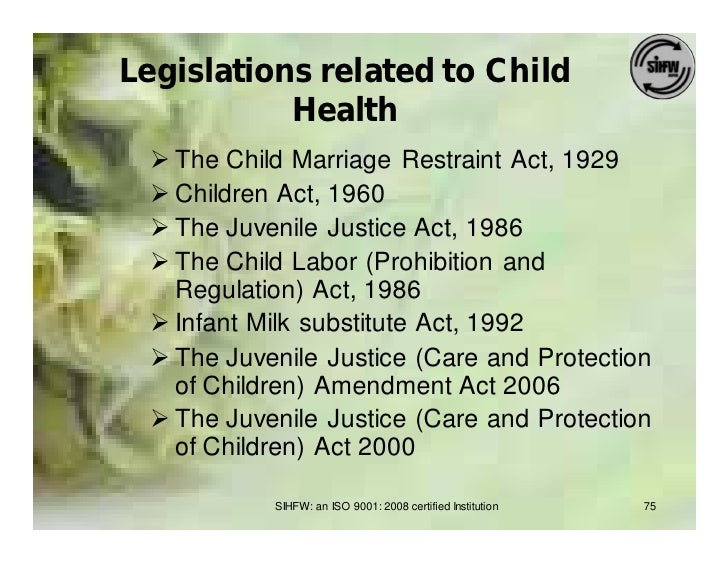 Health Policies and Legislation