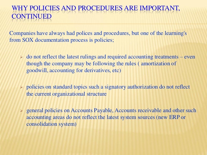 Policies And Procedures