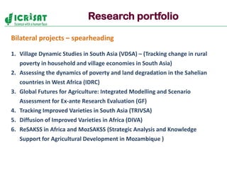 Policies, institutions, and markets to strengthen food security and incomes for the rural poor