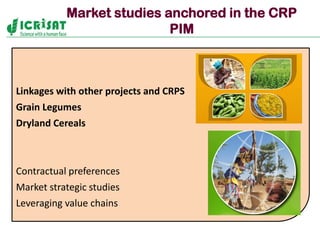 Policies, institutions, and markets to strengthen food security and incomes for the rural poor
