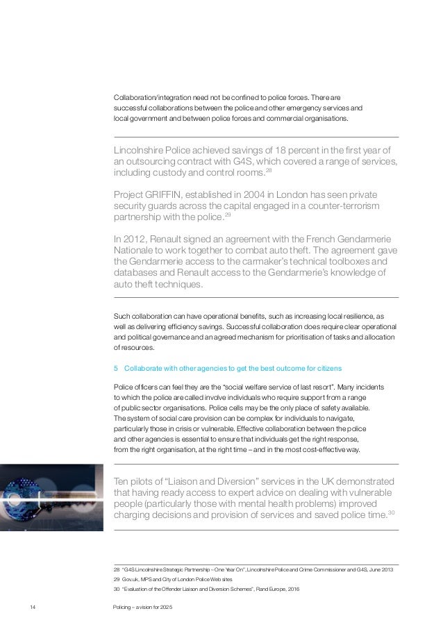 Policing a vision for 2025