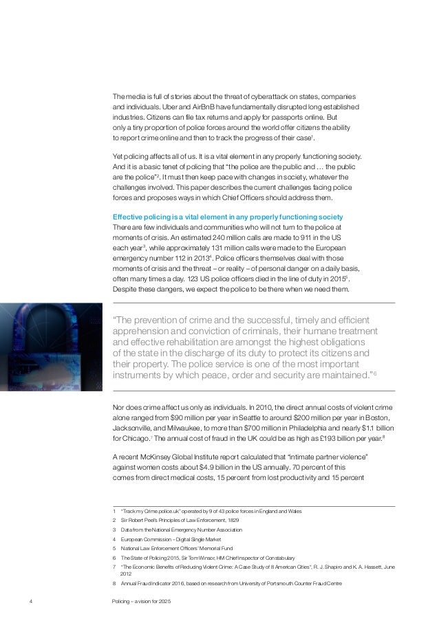 Policing a vision for 2025