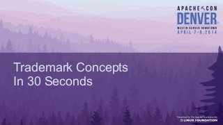 Trademark Concepts
In 30 Seconds
 