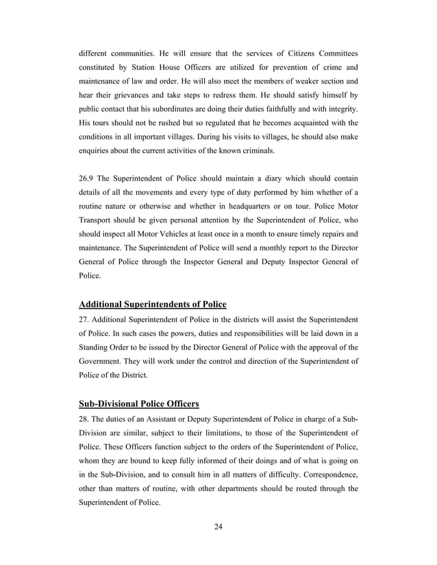 Functions, Roles and Duties of Police in General | PDF