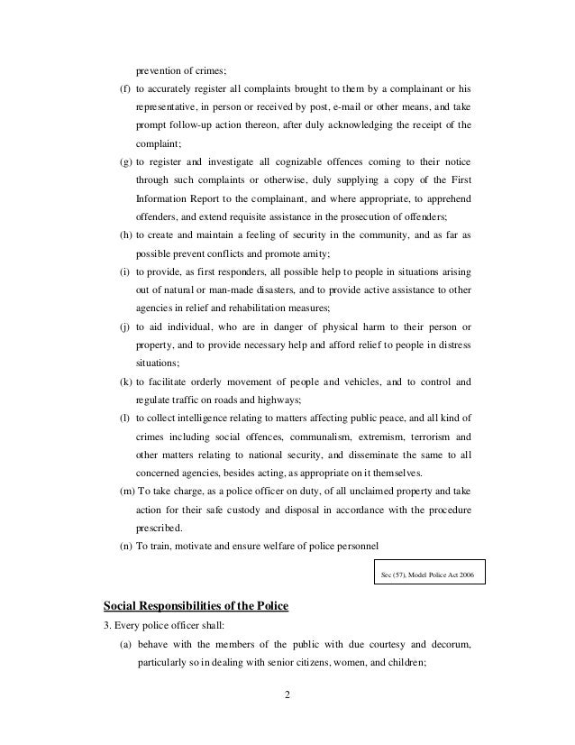 functions roles and duties of police in general 2 638