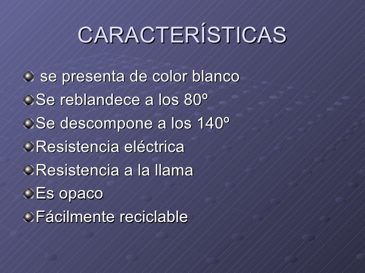 Policloruro De Vinilo