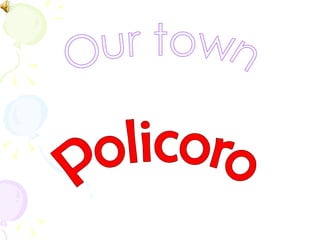 Our town Policoro 