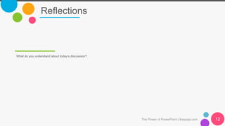 Reflections
The Power of PowerPoint | thepopp.com 13
Random keywords and messages
How is
Policymaking
process
Identifying:...