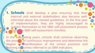 Sbm Practices POLICY-GUIDELINES-ON-THE-IMPLEMENTATION-OF-THE-REVISED-SCHOOL-BASED ...