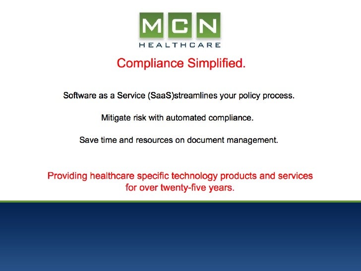 Policy Manager Demo MCN Healthcare