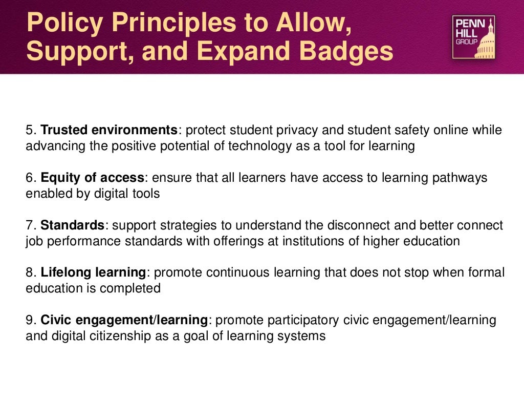 Open Badges Policy 101