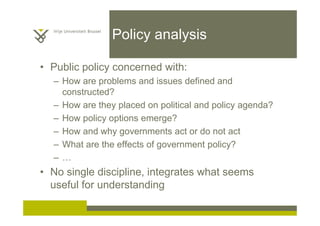 Policy Issue Overview Policy analysis | PDF