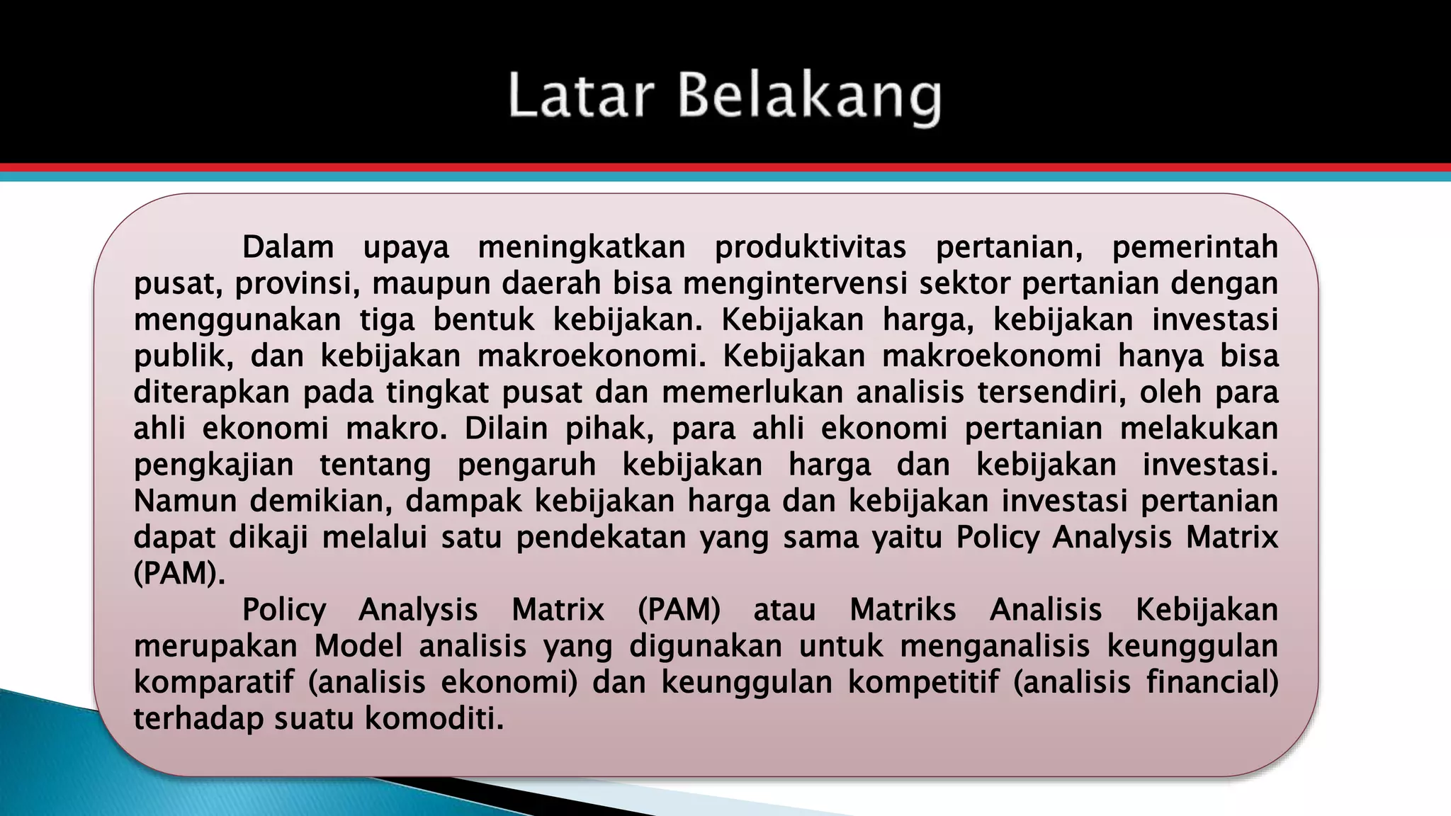 Policy Analysis Matrix | PPTX