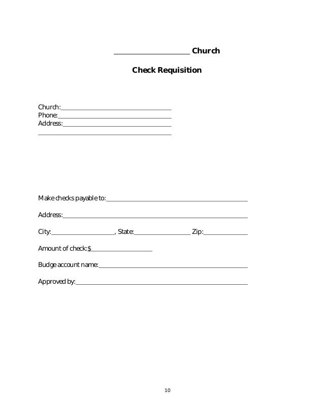 Policy and procedure manual church sample