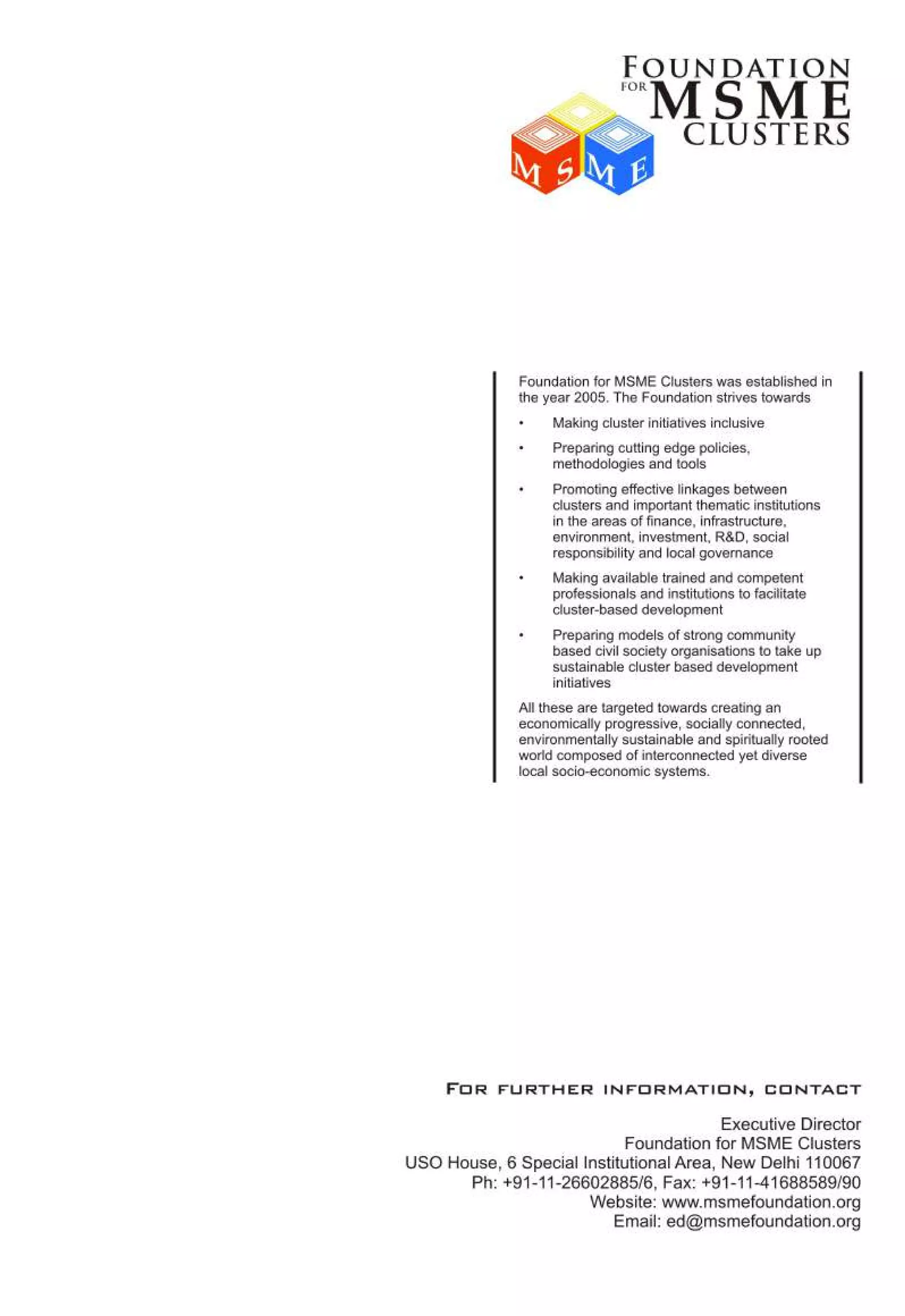 Policy and Status Paper on Cluster Development in India.pdf