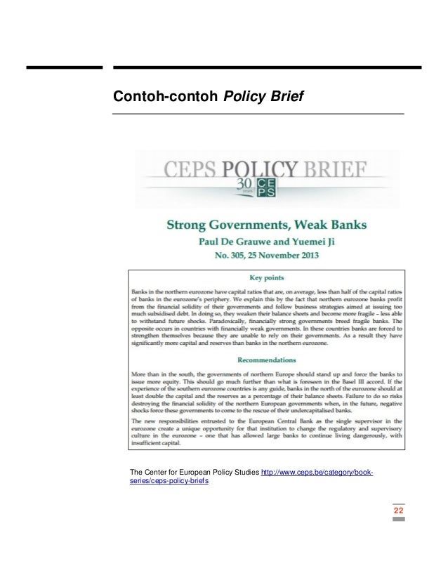 Merancang Policy Brief