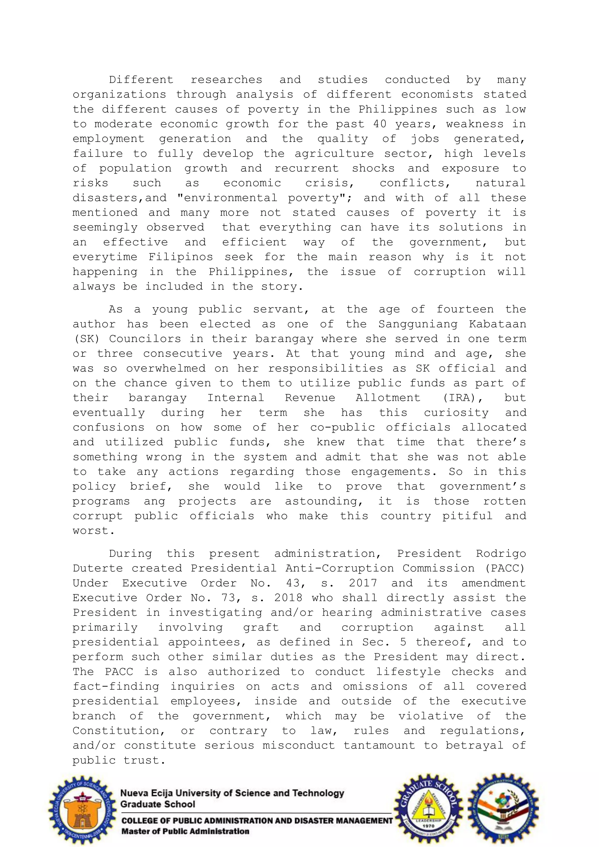 CORRUPTION:Root Cause of Poverty in the Philippines | PDF
