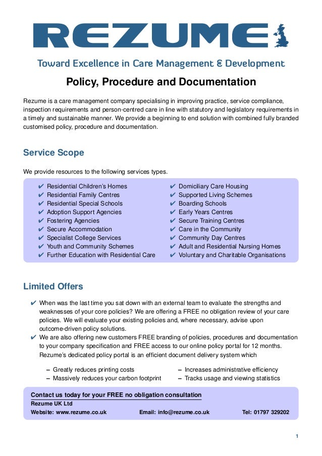 policy brochure