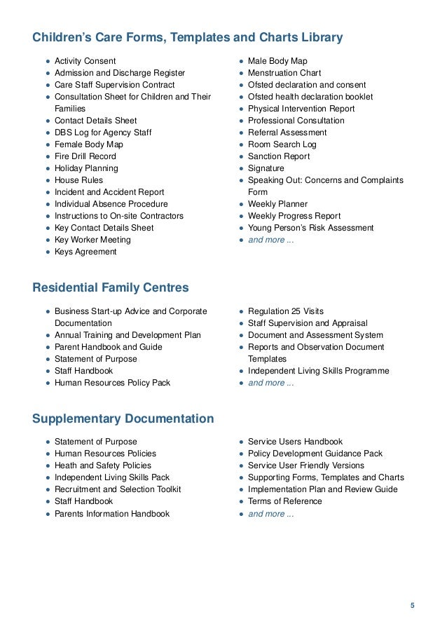 policy brochure weekly medication chart template