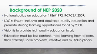Policy concerns in teacher education under NEP 2020 | PDF