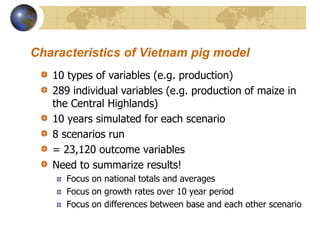 Future scenarios for pig sector development in Vietnam: Results from an updated policy simulation model 