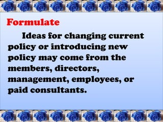 Policy Formulation for Cooperatives | PDF