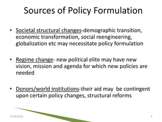 Structural Policy Definition Policy formulation | PPTX