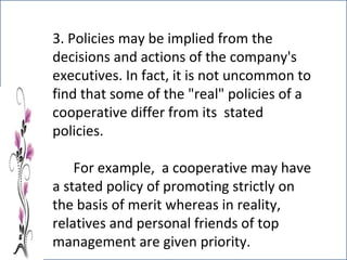 Policy Formulation for AR Cooperatives | PPT